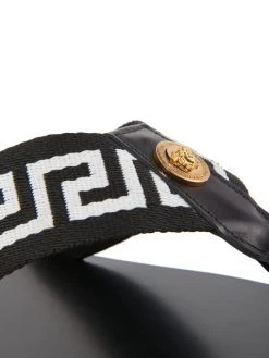 Versace Nastro Leather Thong Sandals For Men Nero Oro -Versace Online Shop unnamed file 3443