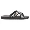 Versace Greca Crisscross Sandals For Men Black Gold