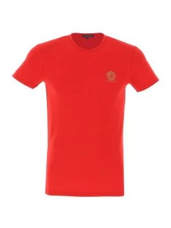 Versace Crewneck Logo T-Shirt For Men Red -Versace Online Shop unnamed file 3466
