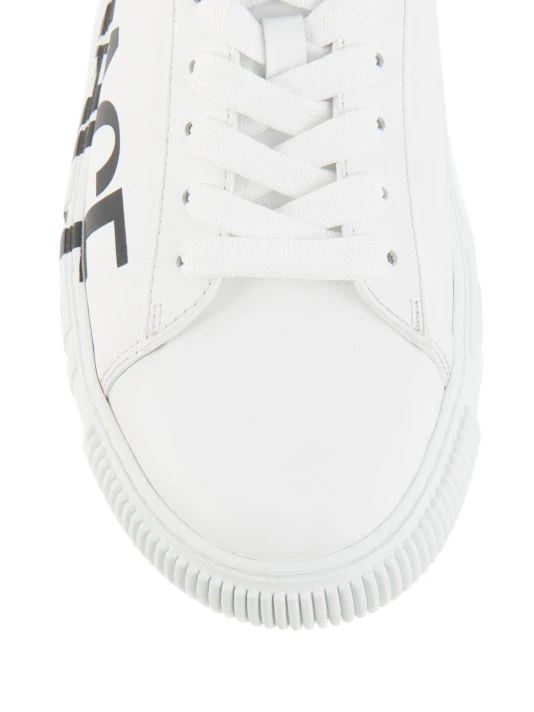 Versace La Greca Logo Leather Sneakers 4 Versace La Greca Logo Leather Sneakers - Image 4