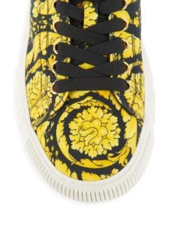 Versace La Greca Barocco-Print Canvas Sneakers -Versace Online Shop unnamed file 3505