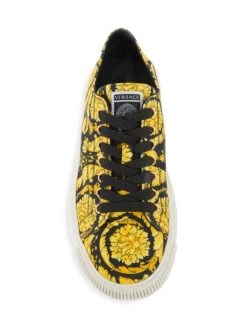 Versace La Greca Barocco-Print Canvas Sneakers -Versace Online Shop unnamed file 3506