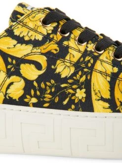 Versace La Greca Barocco-Print Canvas Sneakers -Versace Online Shop unnamed file 3507