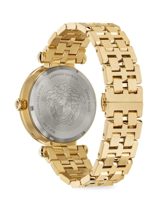 Versace Greca Sport Goldtone Stainless Steel Bracelet Watch For Men 3 Versace Greca Sport Goldtone Stainless Steel Bracelet Watch For Men - Image 3