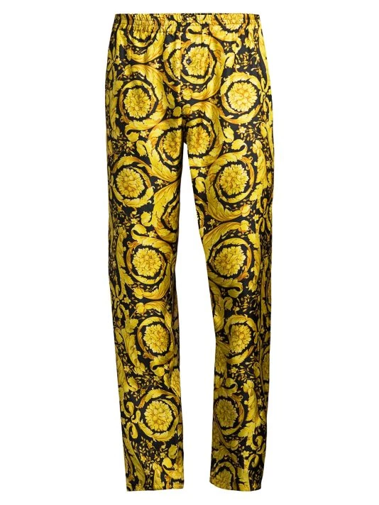 Versace Silk Pajama Pants For Men 1 Versace Silk Pajama Pants For Men