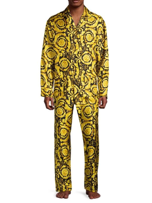 Versace Silk Pajama Pants For Men 2 Versace Silk Pajama Pants For Men - Image 2