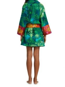 Versace Jungle Print Cotton Robe -Versace Online Shop unnamed file 3548