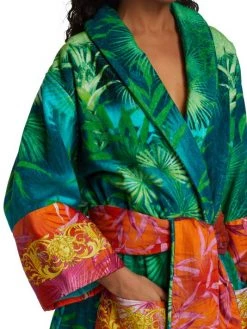 Versace Jungle Print Cotton Robe -Versace Online Shop unnamed file 3549