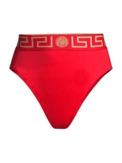 Versace High-Waist Bikini Bottom Red -Versace Online Shop unnamed file 3578
