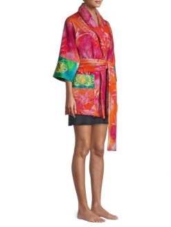 Versace Printed Short Bath Robe -Versace Online Shop unnamed file 3595