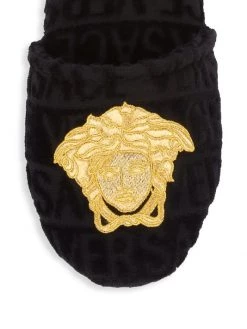 Versace Logomania Embroidered Slippers For Men -Versace Online Shop unnamed file 3604