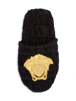Versace Logomania Embroidered Slippers For Men -Versace Online Shop unnamed file 3605