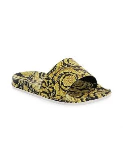 Versace Little Kid's And Kid's Barocco Slide Sandals For Kids