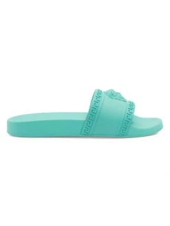 Versace Medusa Pool Slides For Men Turquoise