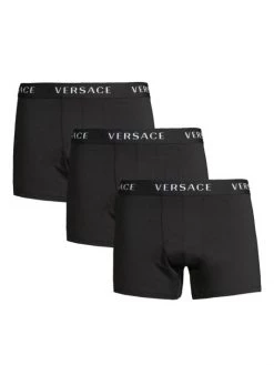 Versace 3-Pack Logo Band Boxer Briefs For Men Black -Versace Online Shop unnamed file 367