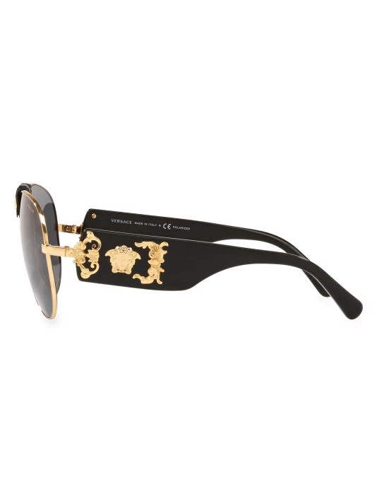 Versace 62MM Goldtone Aviator Sunglasses 3 Versace 62MM Goldtone Aviator Sunglasses - Image 3