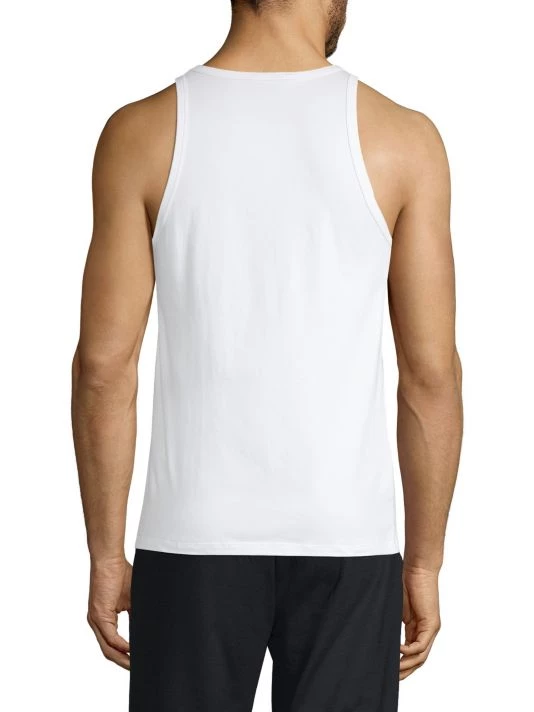 Versace Logo Graphic Tank Top For Men Optical White 5 Versace Logo Graphic Tank Top For Men Optical White - Image 5