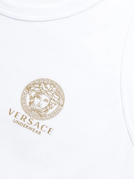 Versace Logo Graphic Tank Top For Men Optical White 6 Versace Logo Graphic Tank Top For Men Optical White - Image 6