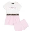 Versace Baby Girl's Jersey Logo Print Dress For Kids