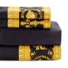Versace 4-Piece Barocco Cotton Sheet Set White Gold