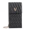 Versace Small Virtus Quilted Leather Crossbody Phone Pouch