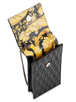 Versace Small Virtus Quilted Leather Crossbody Phone Pouch -Versace Online Shop unnamed file 3722