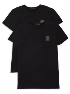 Versace 2-Pack Logo T-Shirt For Men Black -Versace Online Shop unnamed file 3730