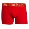 Versace Stretch-Cotton Trunks For Men Red Gold