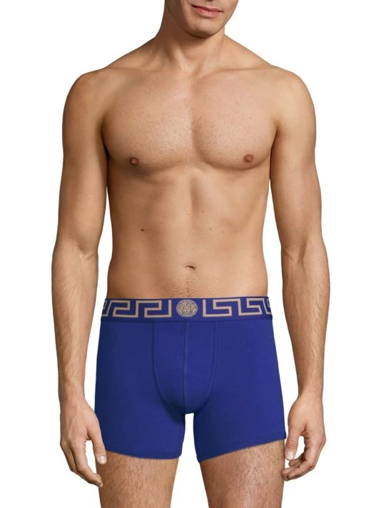 Versace Stretch-Cotton Trunks For Men Red Gold 3 Versace Stretch-Cotton Trunks For Men Red Gold - Image 3