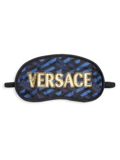 Versace Silk Logo Sleep Mask