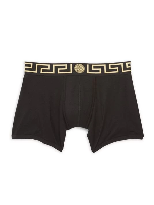 Versace Stretch-Cotton Trunks For Men Red Gold 5 Versace Stretch-Cotton Trunks For Men Red Gold - Image 5