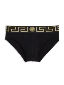 Versace 2-Pack Stretch Cotton Briefs For Men Black White -Versace Online Shop unnamed file 3768