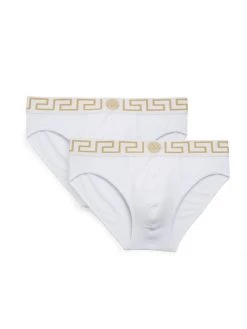 Versace 2-Pack Stretch Cotton Briefs For Men Black White -Versace Online Shop unnamed file 3769