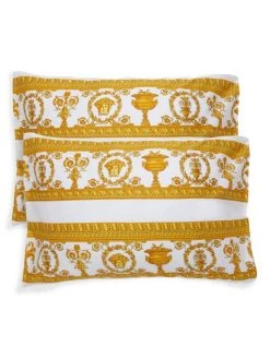 Versace Barocco 2-Piece Pillowcase Set Black Gold