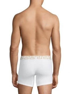 Versace Iconic 2-Pack Long Trunks For Men White -Versace Online Shop unnamed file 3776