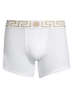 Versace Iconic 2-Pack Long Trunks For Men White -Versace Online Shop unnamed file 3778