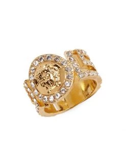 Versace Icon Medusa Swarovski Crystal Ring