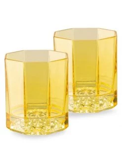 Versace Medusa Lumiere 2-Piece Whiskey Old-Fashion Glass Set Amber -Versace Online Shop unnamed file 3800