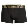 Versace 2-Pack Greca-Waistband Low-Rise Trunks For Men White Gold