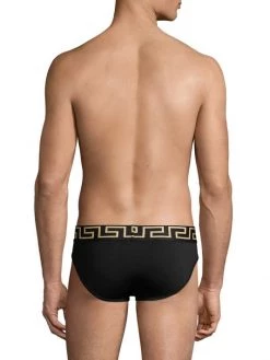 Versace Logo Low-Rise Briefs For Men Black Gold -Versace Online Shop unnamed file 3843