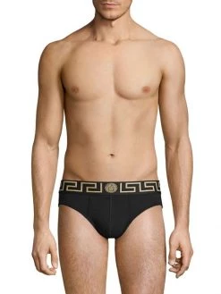 Versace 3-Pack Low-Rise Logo Briefs For Men White -Versace Online Shop unnamed file 3859