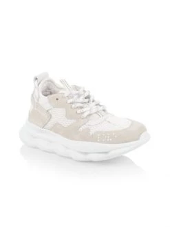 Versace Little Kid's & Kid's Chain Reaction Sneakers For Kids Black