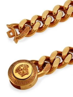 Versace Goldtone Chain Bracelet For Men -Versace Online Shop unnamed file 3893