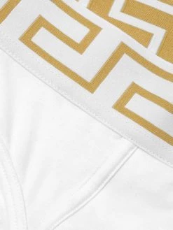 Versace Iconic Stretch Cotton Low-Rise Briefs For Men White -Versace Online Shop unnamed file 3910
