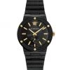 Versace Black IP Logo Link Bracelet Watch For Men