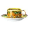 Versace Animalier 2-Piece Porcelain Tea Cup & Saucer Set