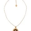Versace Icon Goldtone & Enamel Pendant Necklace