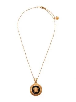 Versace Icon Goldtone & Enamel Pendant Necklace -Versace Online Shop unnamed file 3968