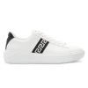 Versace Greca Logo Leather Sneakers For Men White Lapis