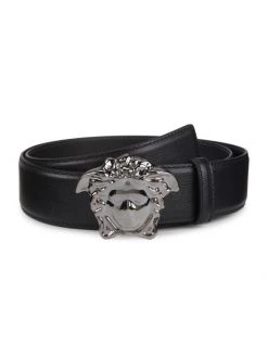 Versace Palazzo Medusa Buckle Leather Belt For Men Navy -Versace Online Shop unnamed file 4008